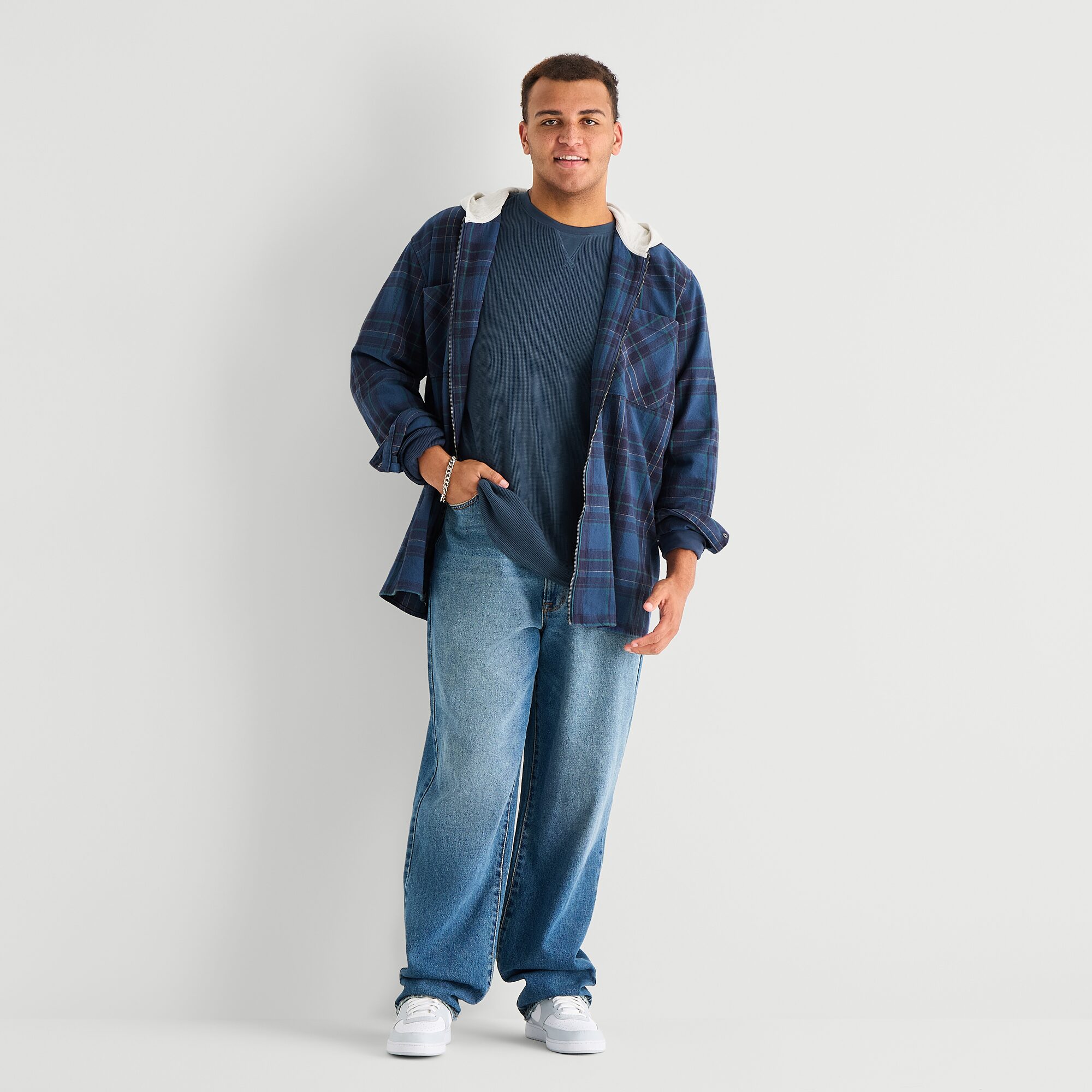 Arizona Mens Big and Tall Shirt Jacket