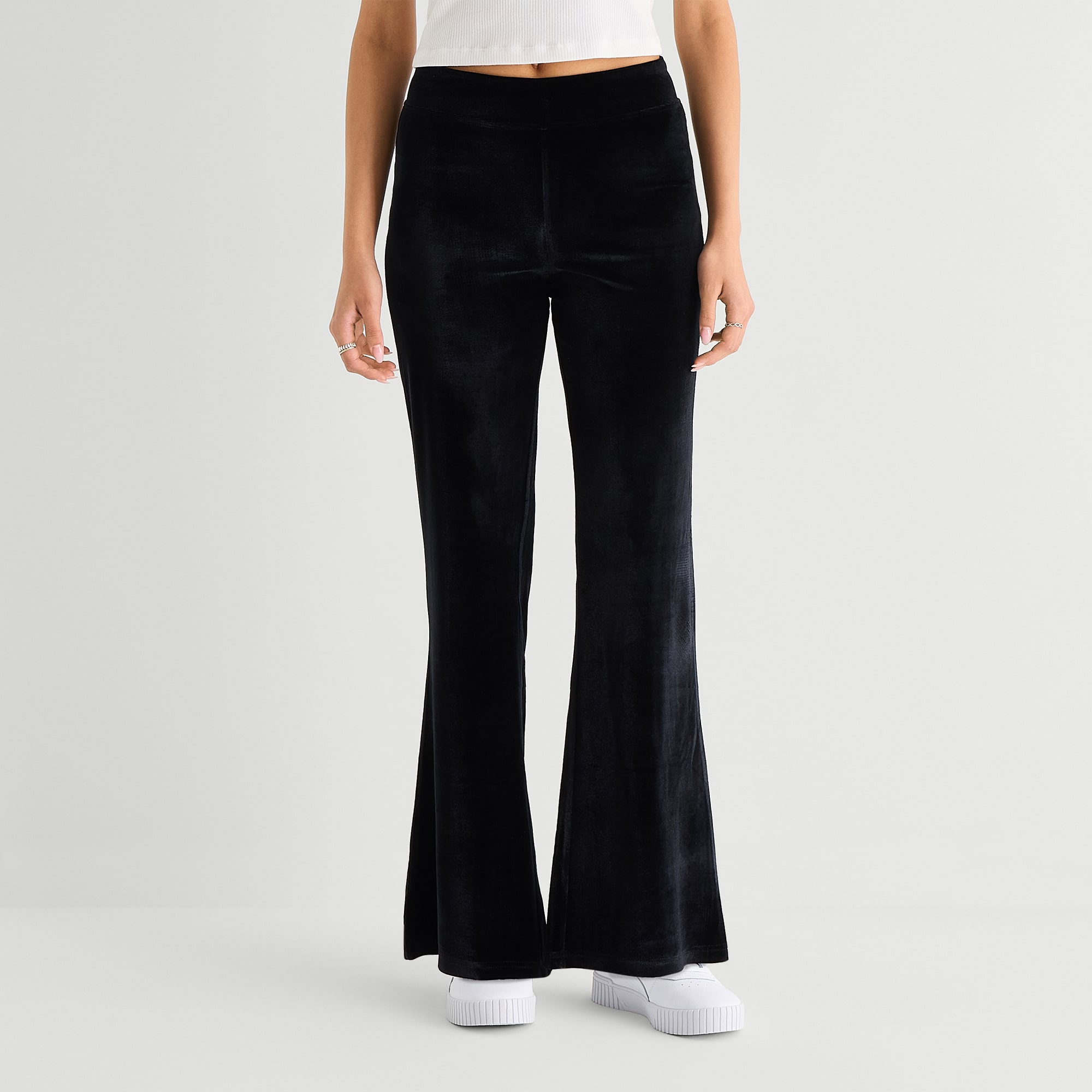Forever 21 Womens Juniors Flare Mid Rise Sweatpant