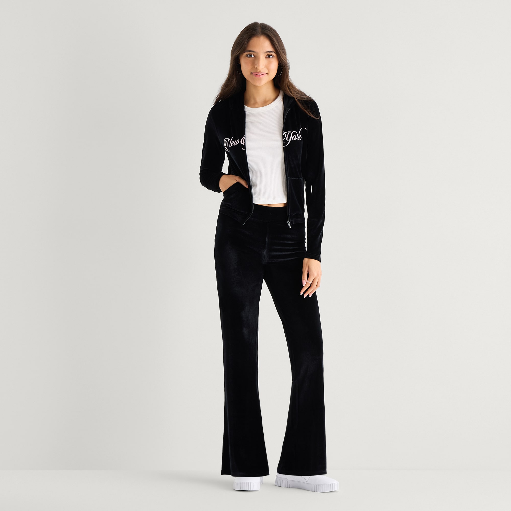 Forever 21 Womens Juniors Long Sleeve Zipper Hoodie