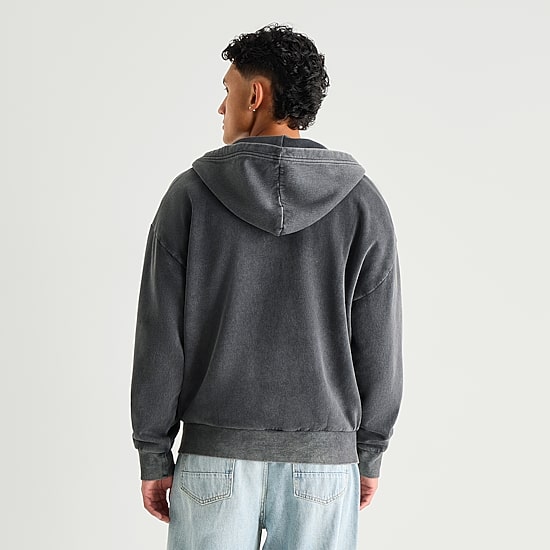 Arizona Mens Long Sleeve Fleece Zipper Hoodie