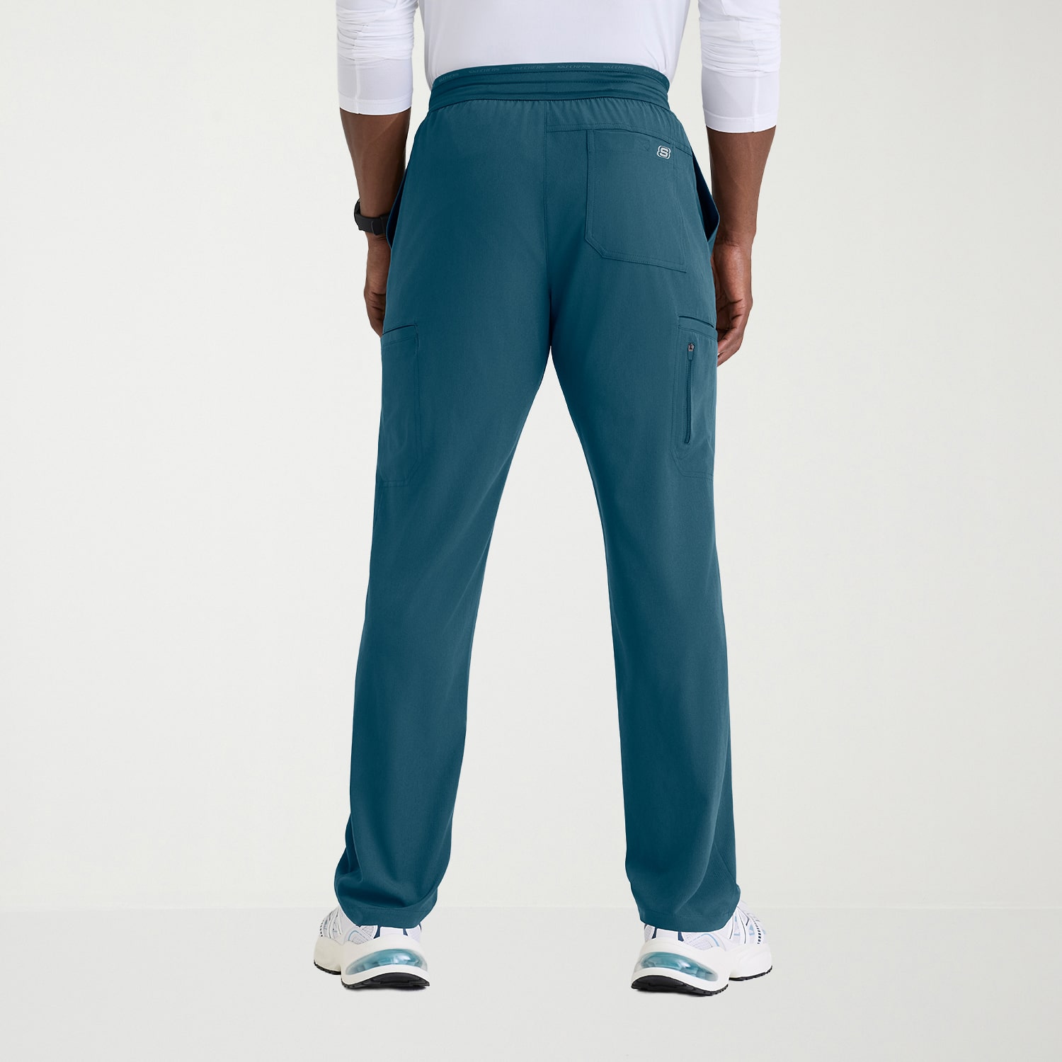 Skechers Skp736 Merit 6-Pocket Straight Leg Mens Big and Tall Stretch Fabric Moisture Wicking Scrub Pant