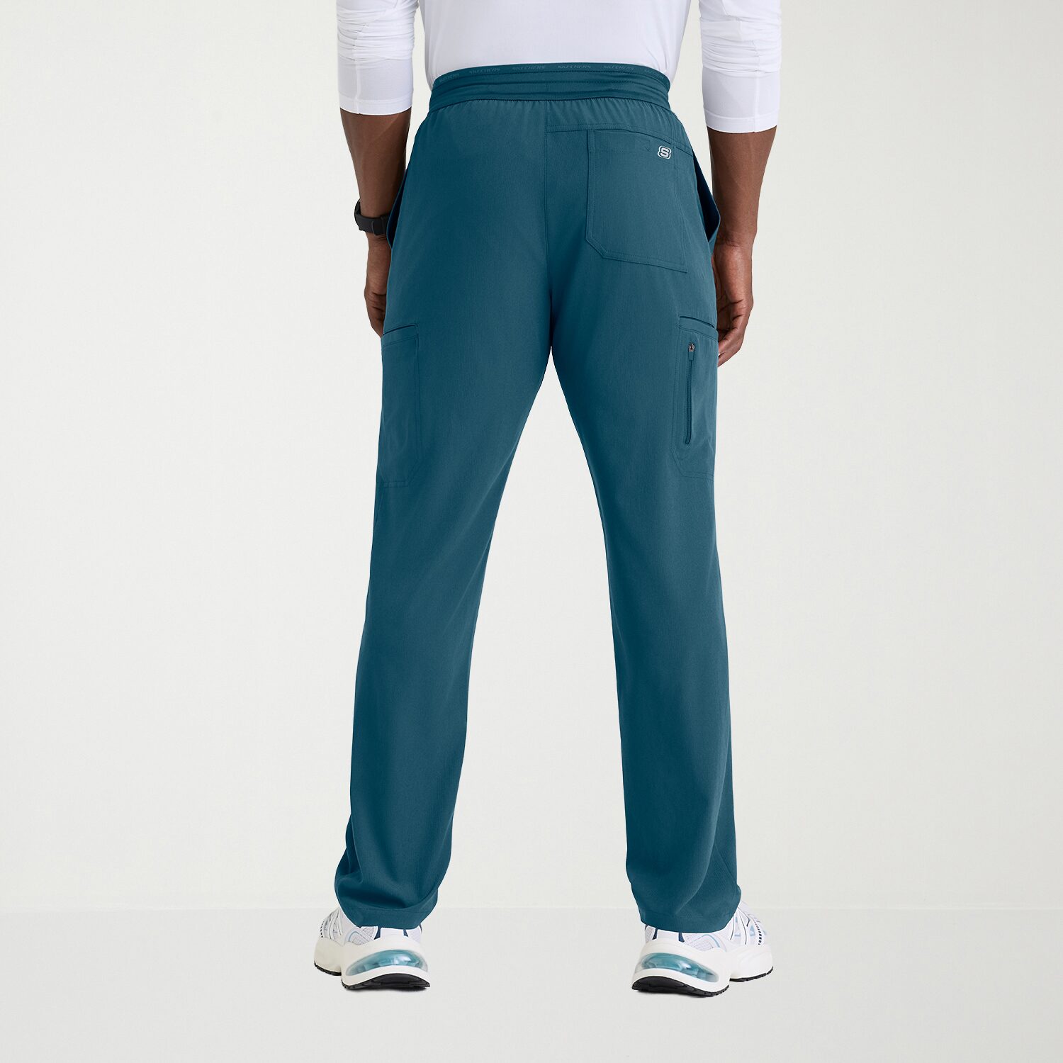 Skechers Skp736 Merit 6-Pocket Straight Leg Mens Short Stretch Fabric Moisture Wicking Scrub Pant