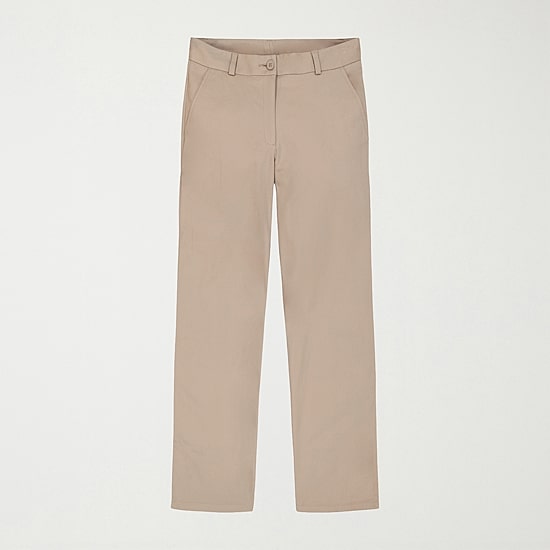 IZOD Womens Juniors Wide Leg Mid Rise Flat Front Pant