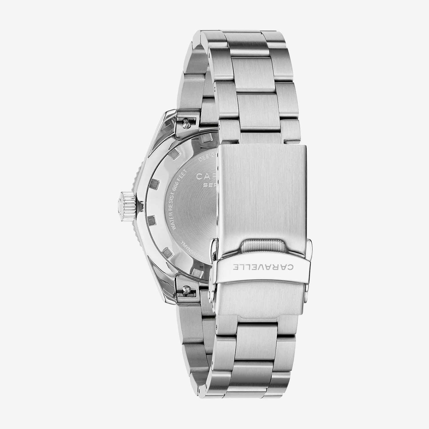 Caravelle Designed By Bulova Caravelle Sea Hunter Mens Automatic Silver Tone Stainless Steel Bracelet Watch 43b178