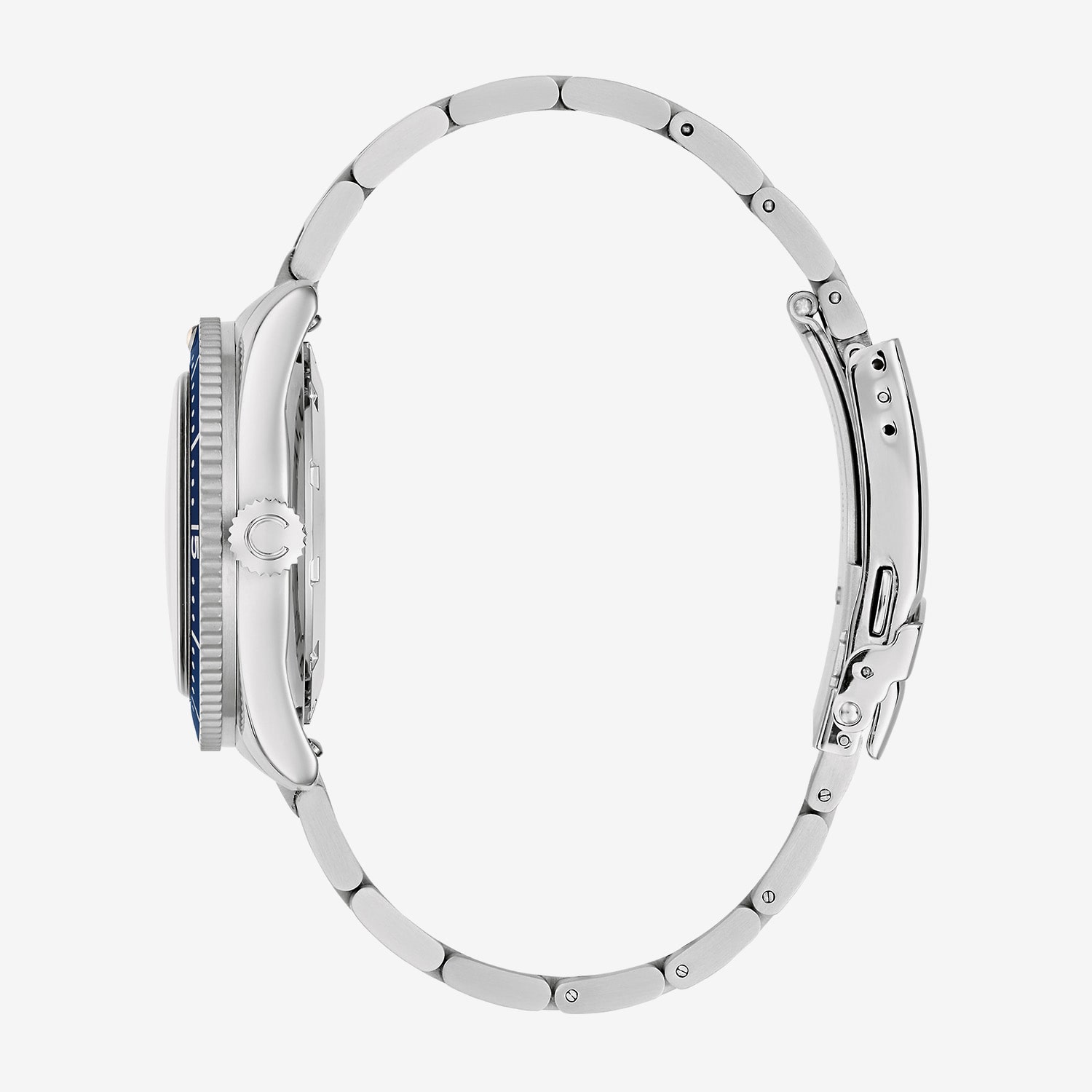 Caravelle Designed By Bulova Caravelle Sea Hunter Mens Automatic Silver Tone Stainless Steel Bracelet Watch 43b178