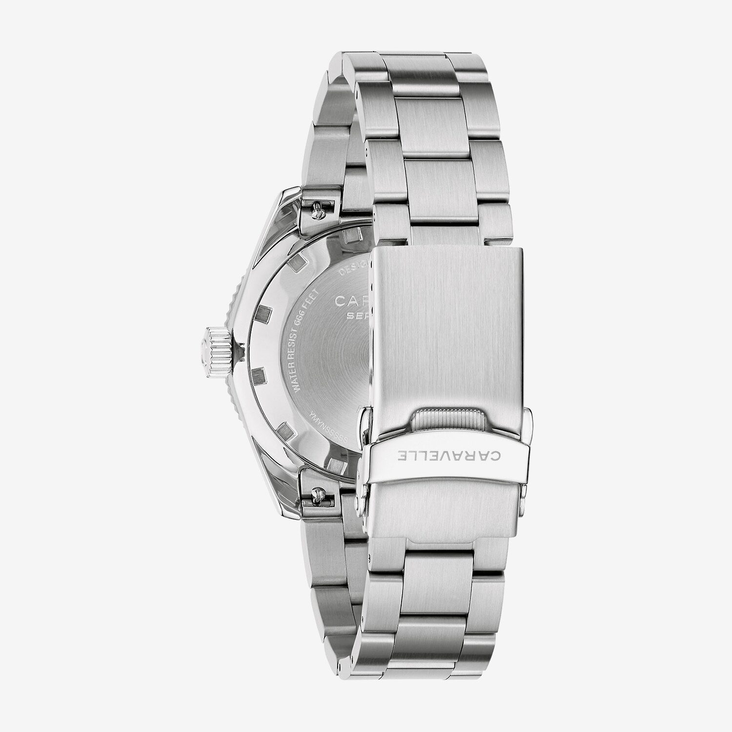 Caravelle Designed By Bulova Caravelle Sea Hunter Mens Automatic Silver Tone Stainless Steel Bracelet Watch 43b177