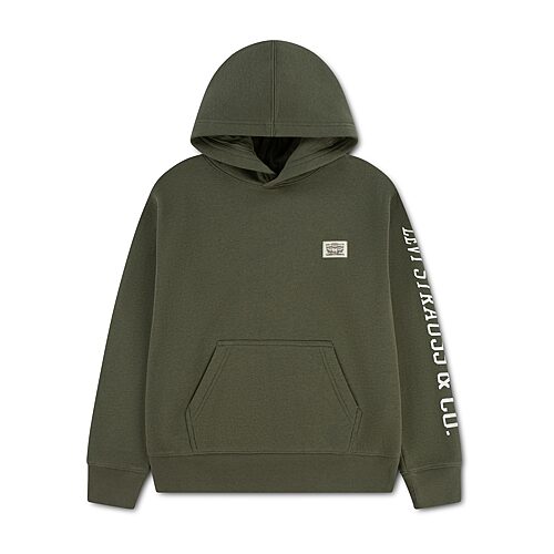 Levi 's Big Kid Boys Long Sleeve Fleece Hoodie In Green