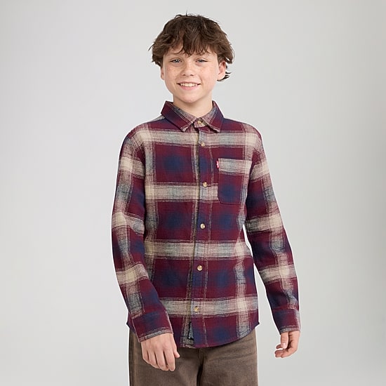 Levi's® Big Kid Boys Long Sleeve Regular Fit Button-Down Shirt