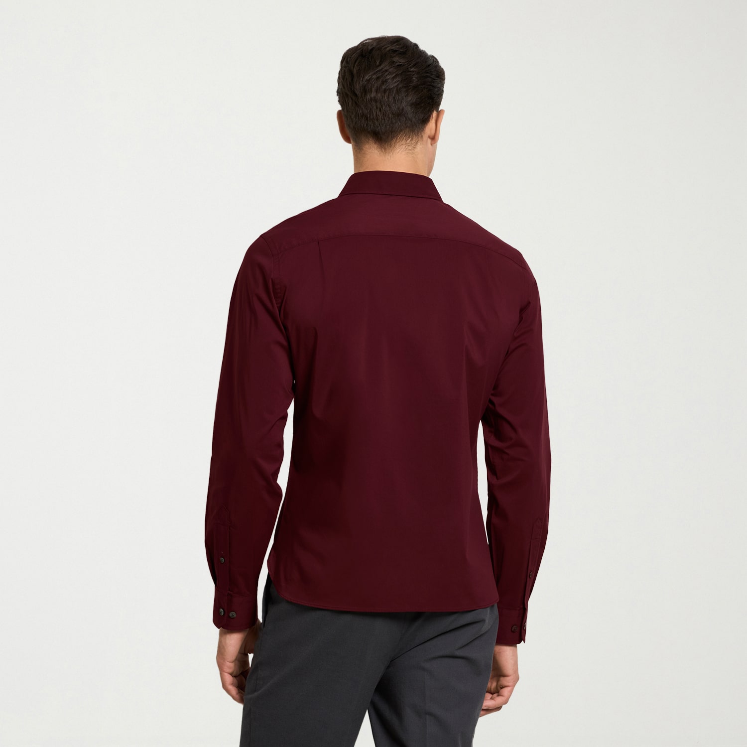 Van Heusen Performance All Way Stretch Mens Long Sleeve Slim Fit Stretch Fabric Button-Down Shirt
