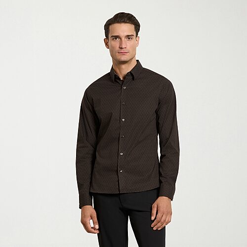 Van Heusen Everyday Defense Stain Shield Mens Long Sleeve Slim Fit Button-Down Shirt, Xx-large, Black
