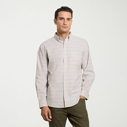 Van Heusen Weekend Mens Long Sleeve Regular Fit Button-down Shirt In Gold