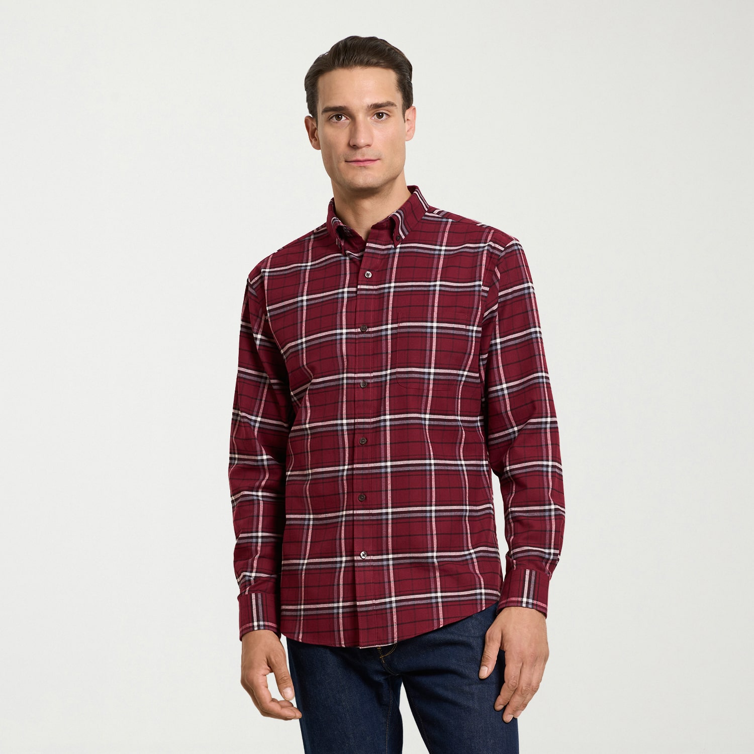 Van Heusen Weekend Mens Long Sleeve Regular Fit Button-Down Shirt