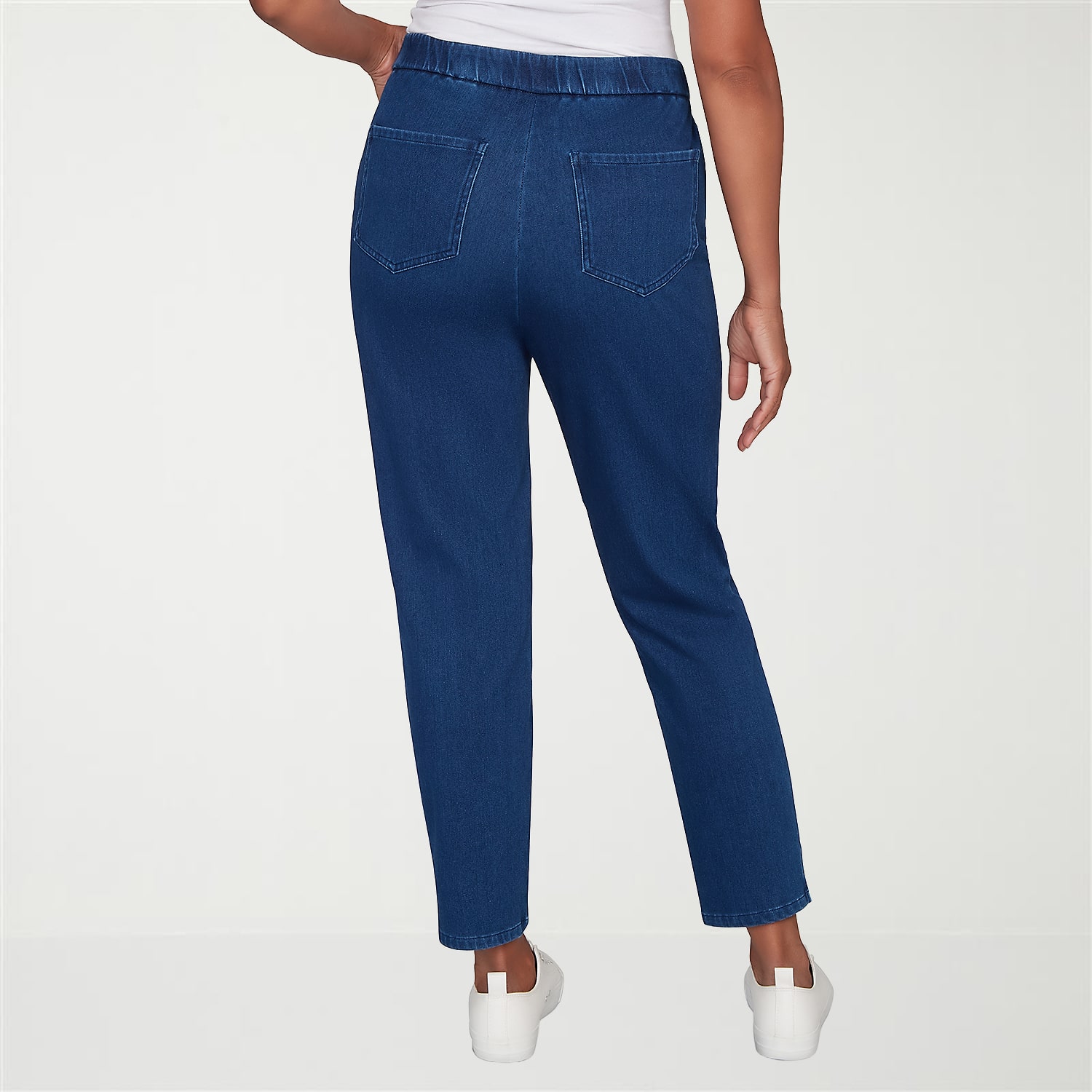 Alfred Dunner Indigo Girls Womens Mid Rise Straight Leg Jean