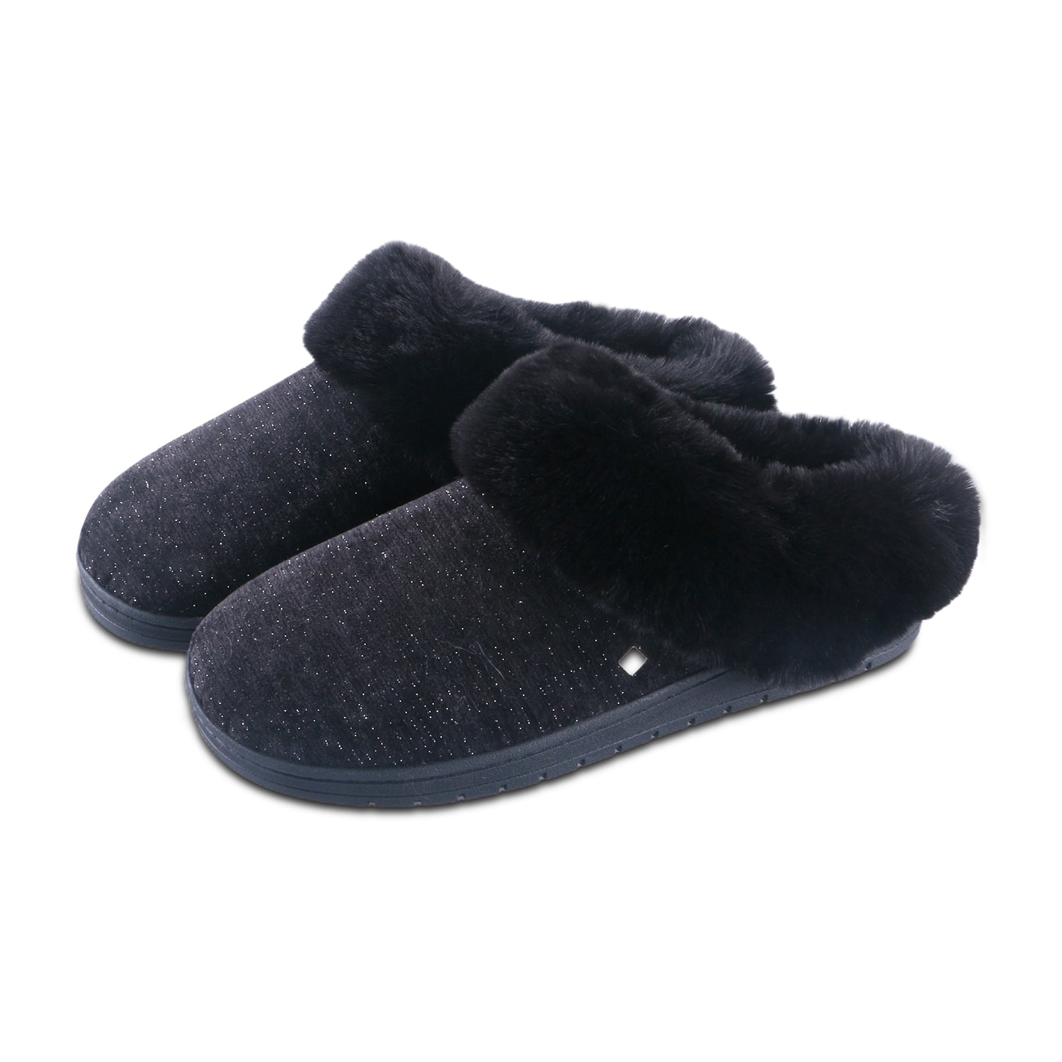 Isotoner Lurex Womens Clog Slippers