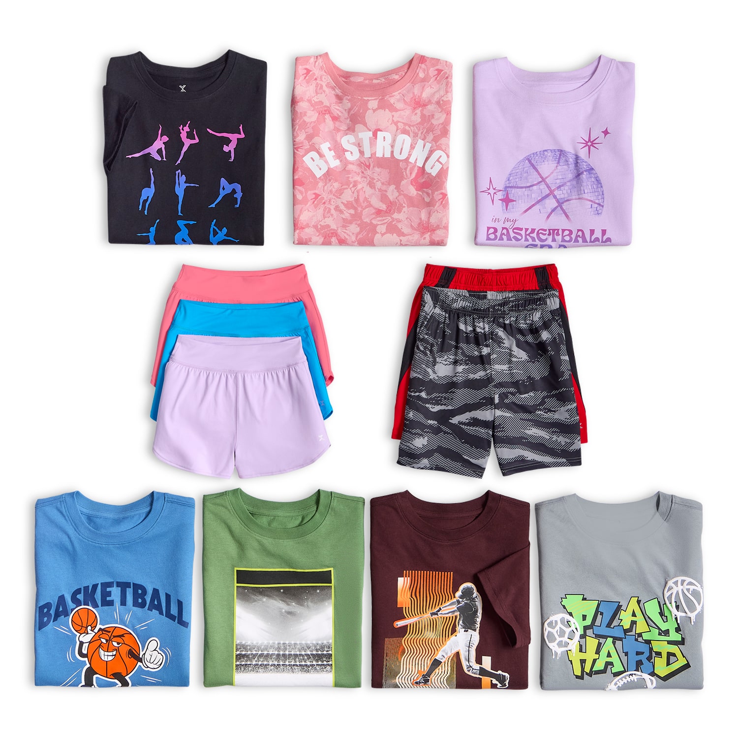 Xersion Little & Big Kid Girls Stretch Fabric Mid Rise Pull-On Short