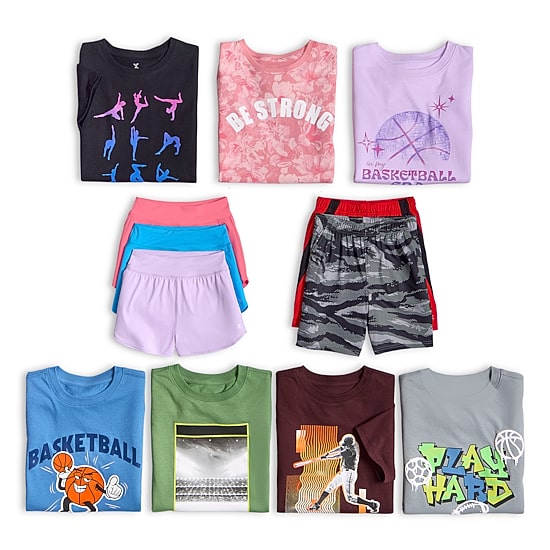 Xersion Little & Big Kid Girls Stretch Fabric Mid Rise Pull-On Short