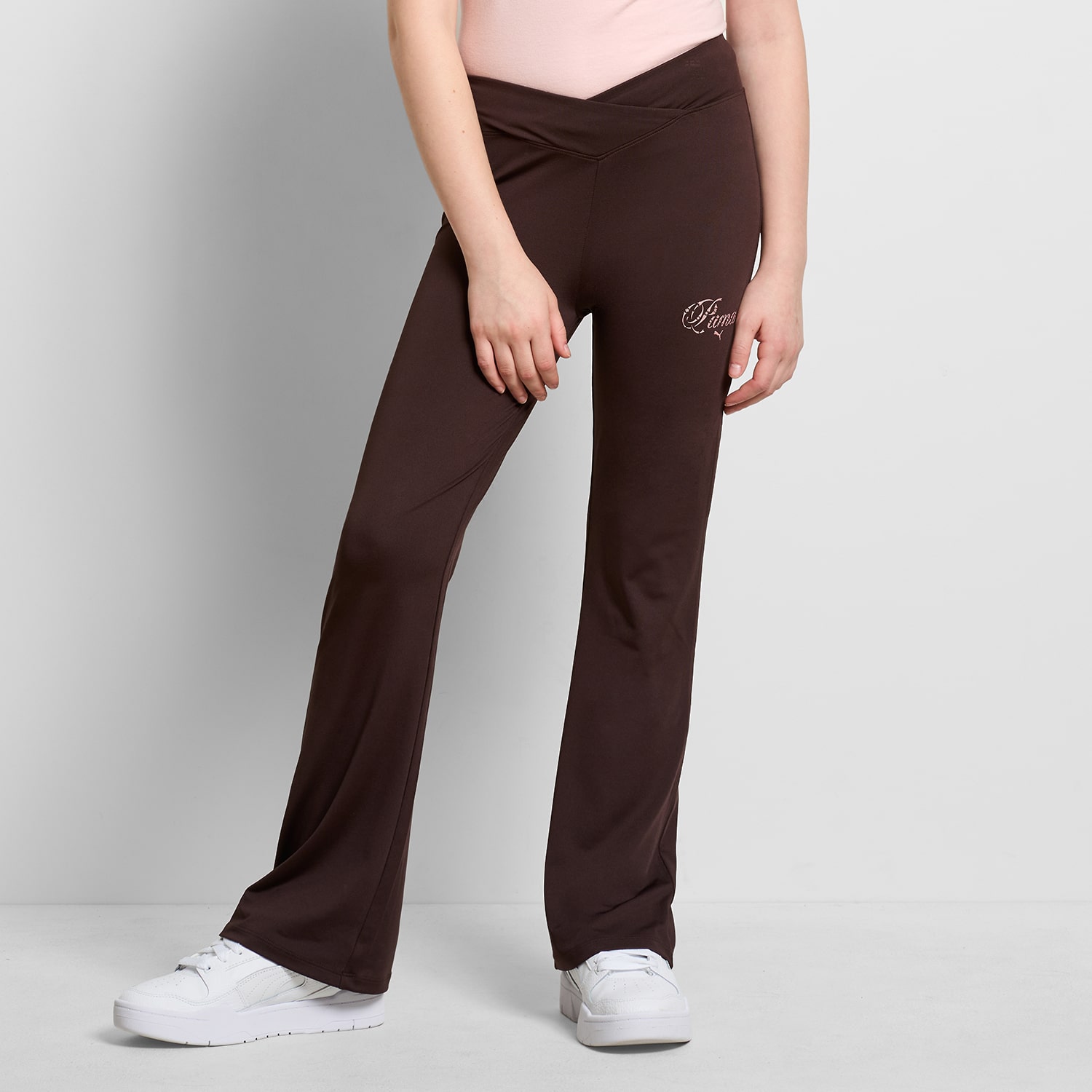 PUMA Big Kid Girls Mid Rise Wide Leg Regular Fit Pull-On Pant