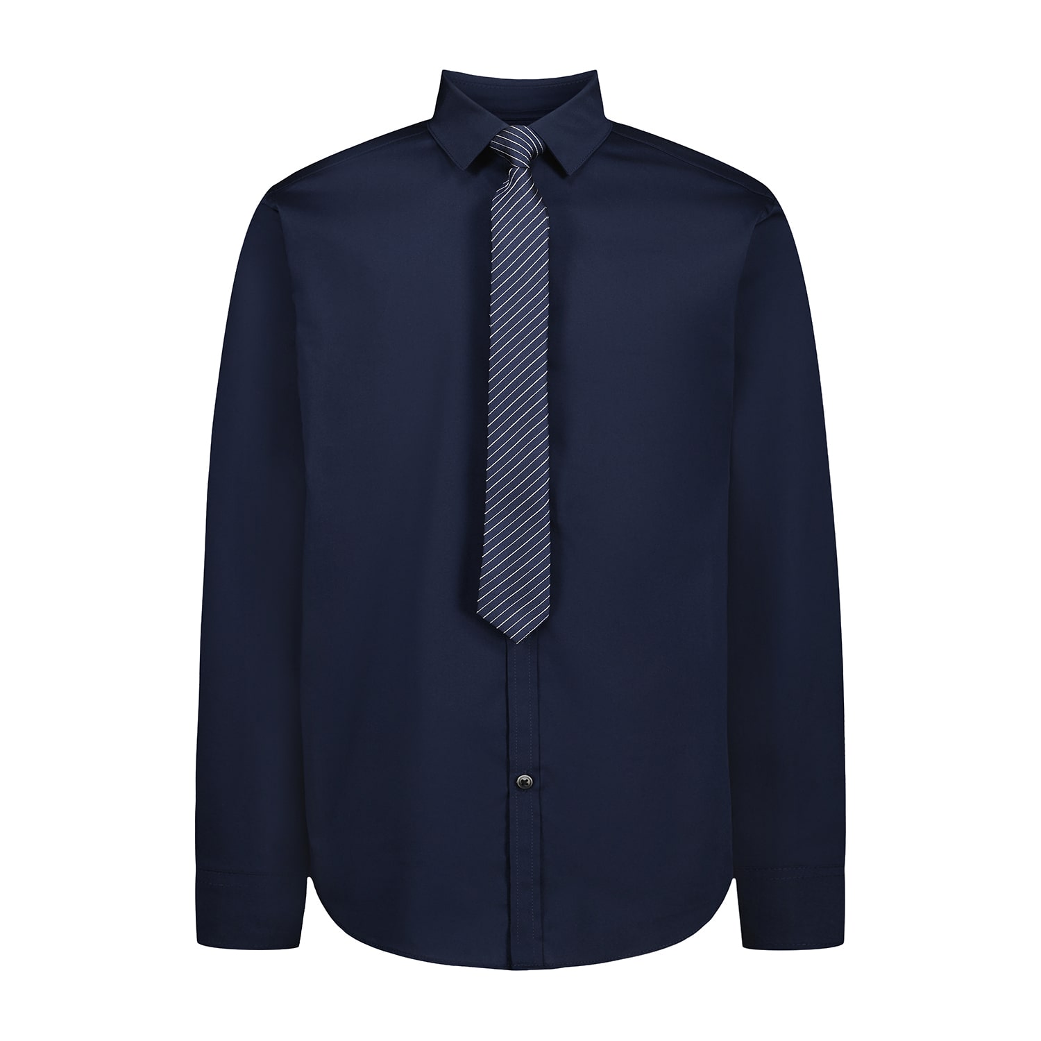 Van Heusen Little & Big Kid Boys Long Sleeve Button Down Collar Shirt + Tie Set