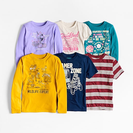 Thereabouts Little & Big Kid Boys Crew Neck Short Sleeve T-Shirt