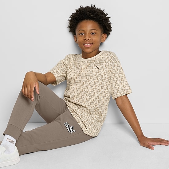 PUMA Big Kid Boys Crew Neck Short Sleeve Regular Fit Graphic T-Shirt