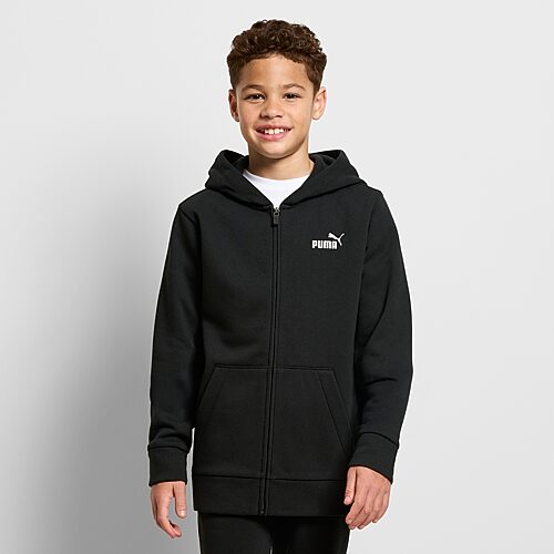 Puma Big Kid Boys Long Sleeve Zipper Active Hoodie In Black
