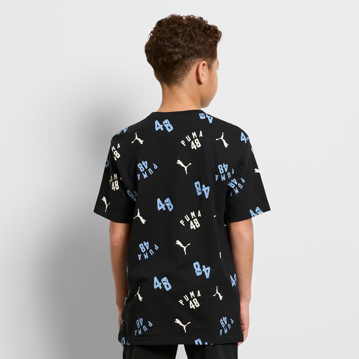 PUMA Big Kid Boys Crew Neck Short Sleeve Regular Fit Graphic T-Shirt
