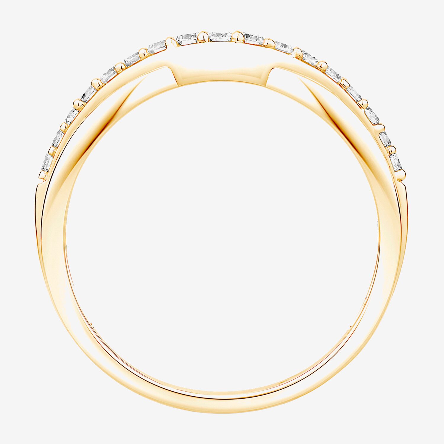 (F / Vs2) Womens 3.5MM 1/4 CT. T.W. Lab Grown White Diamond 10K Gold Wedding Band