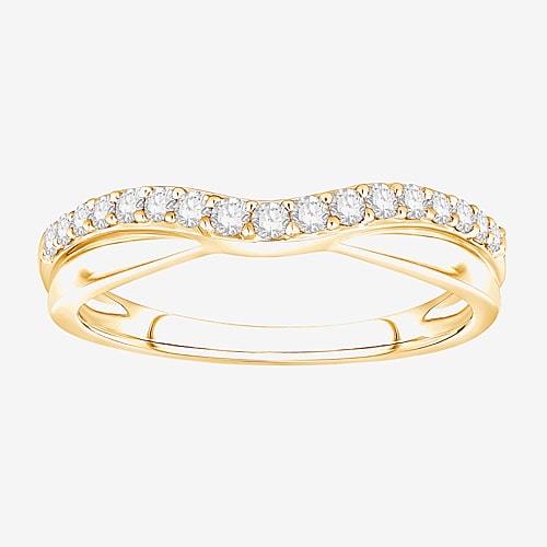 Modern Bride (f / Vs2) Womens 3.5mm 1/4 Ct. T.w. Lab Grown White Diamond 10k Gold Wedding Band In Yellow