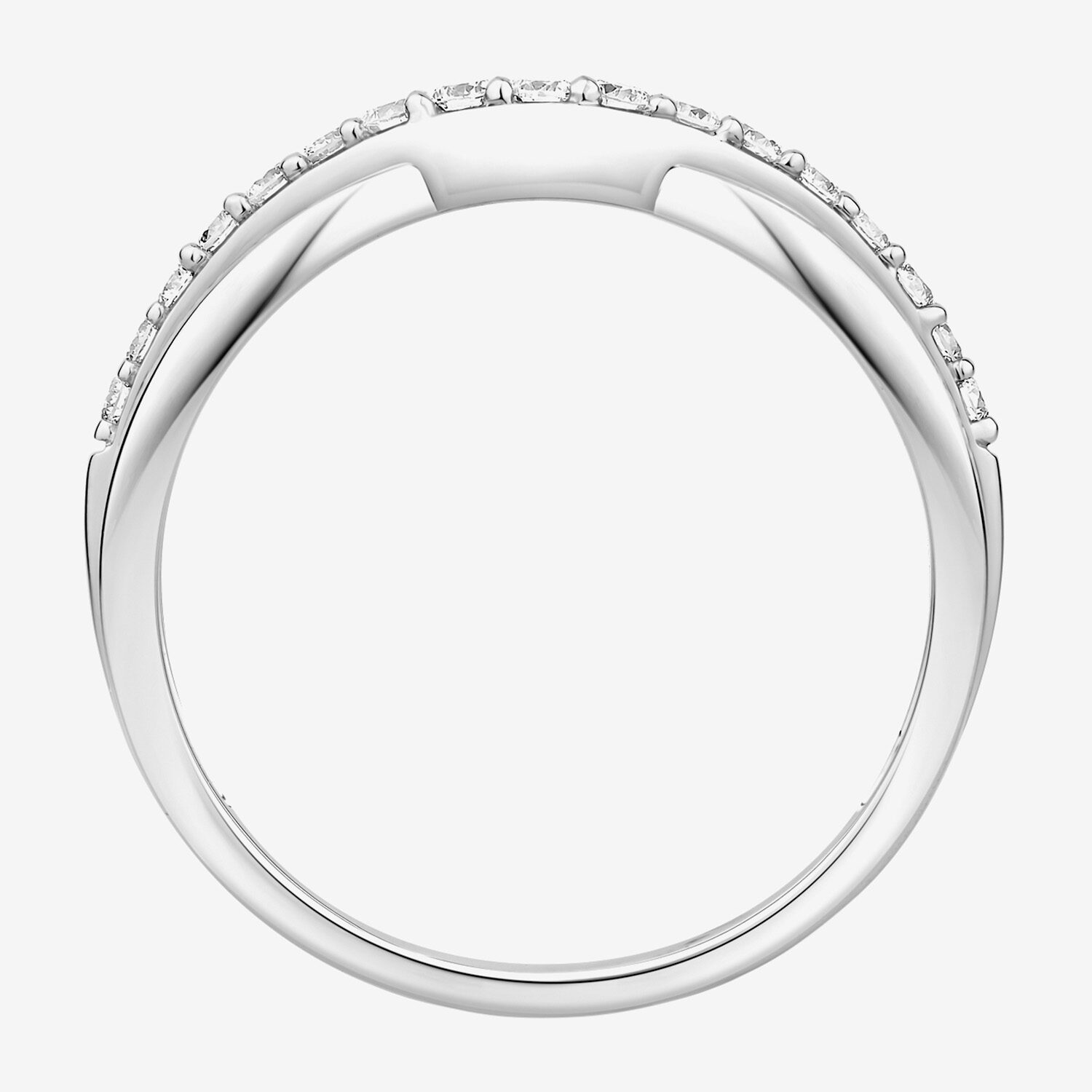 F / Vs2) Womens 3.5MM 1/4 CT. T.W. Lab Grown White Diamond 10K Gold Wedding Band