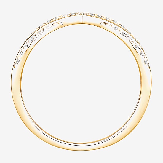 (F / Vs2) Womens 6MM 1/4 CT. T.W. Lab Grown White Diamond 10K Gold Wedding Band