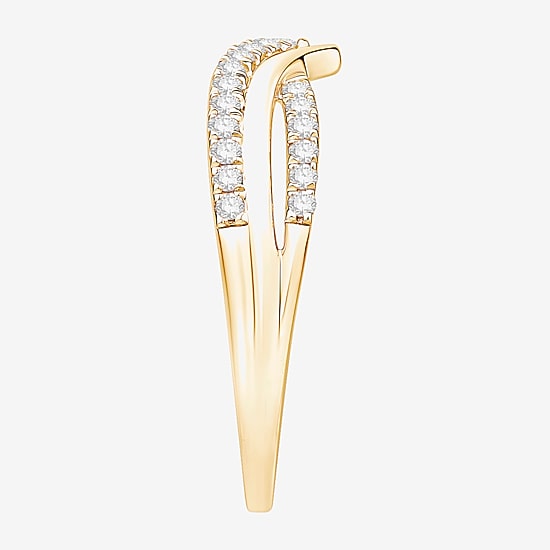 (F / Vs2) Womens 6MM 1/4 CT. T.W. Lab Grown White Diamond 10K Gold Wedding Band
