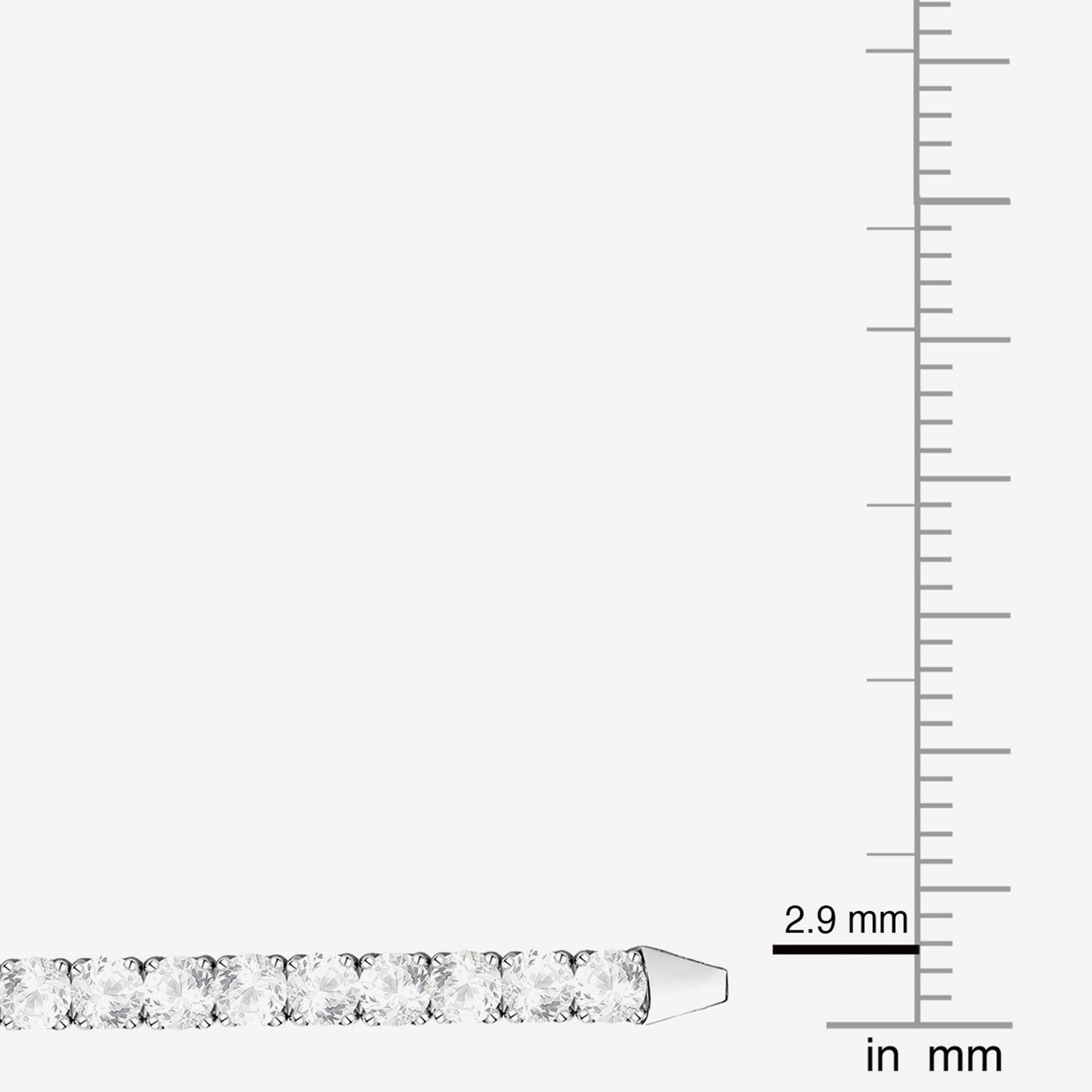  4 CTTW Lab-Grown Diamond Tennis Bracelet in Sterling Silver