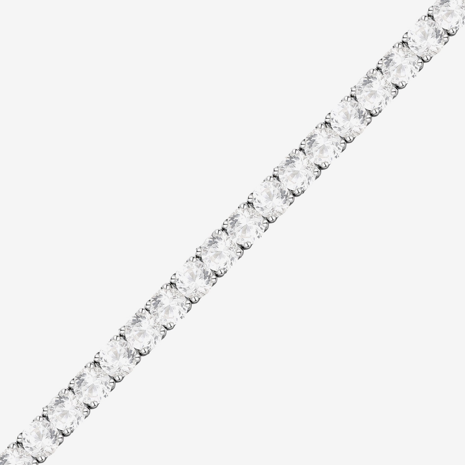  4 CTTW Lab-Grown Diamond Tennis Bracelet in Sterling Silver