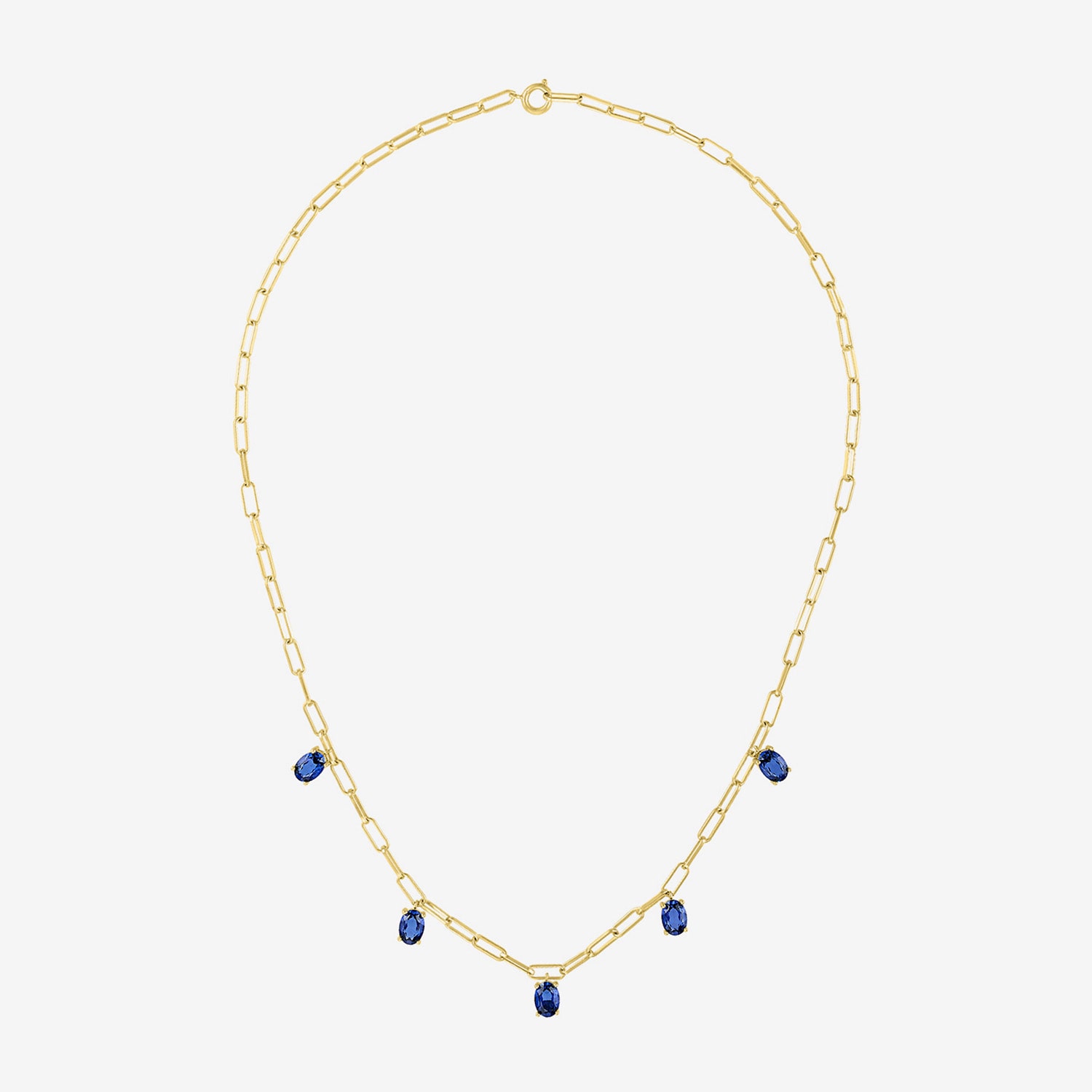 Womens 14K Gold Over Brass 18 Inch Link Chain Necklace