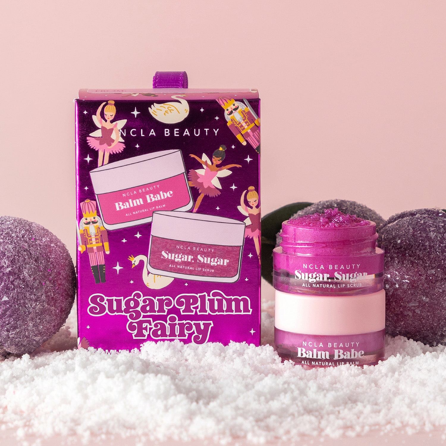 NCLA Beauty Sugar Plum Fairy Ornament Lip Set