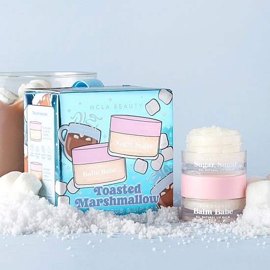NCLA Beauty Toasted Marshmallow Mini Lip Scrub And Balm Ornament
