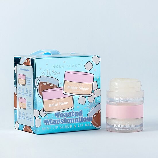 NCLA Beauty Toasted Marshmallow Mini Lip Scrub And Balm Ornament