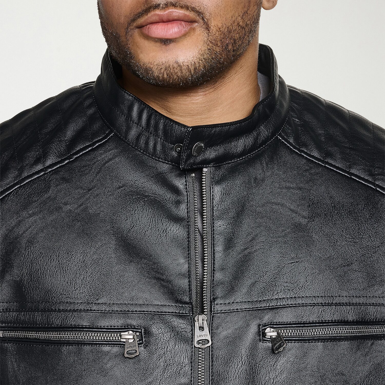 Levi's® Mens Faux Leather Midweight Jacket