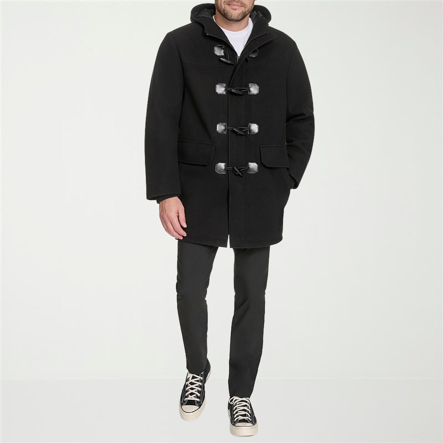 Dockers Mens Hooded Lined Heavyweight Coat