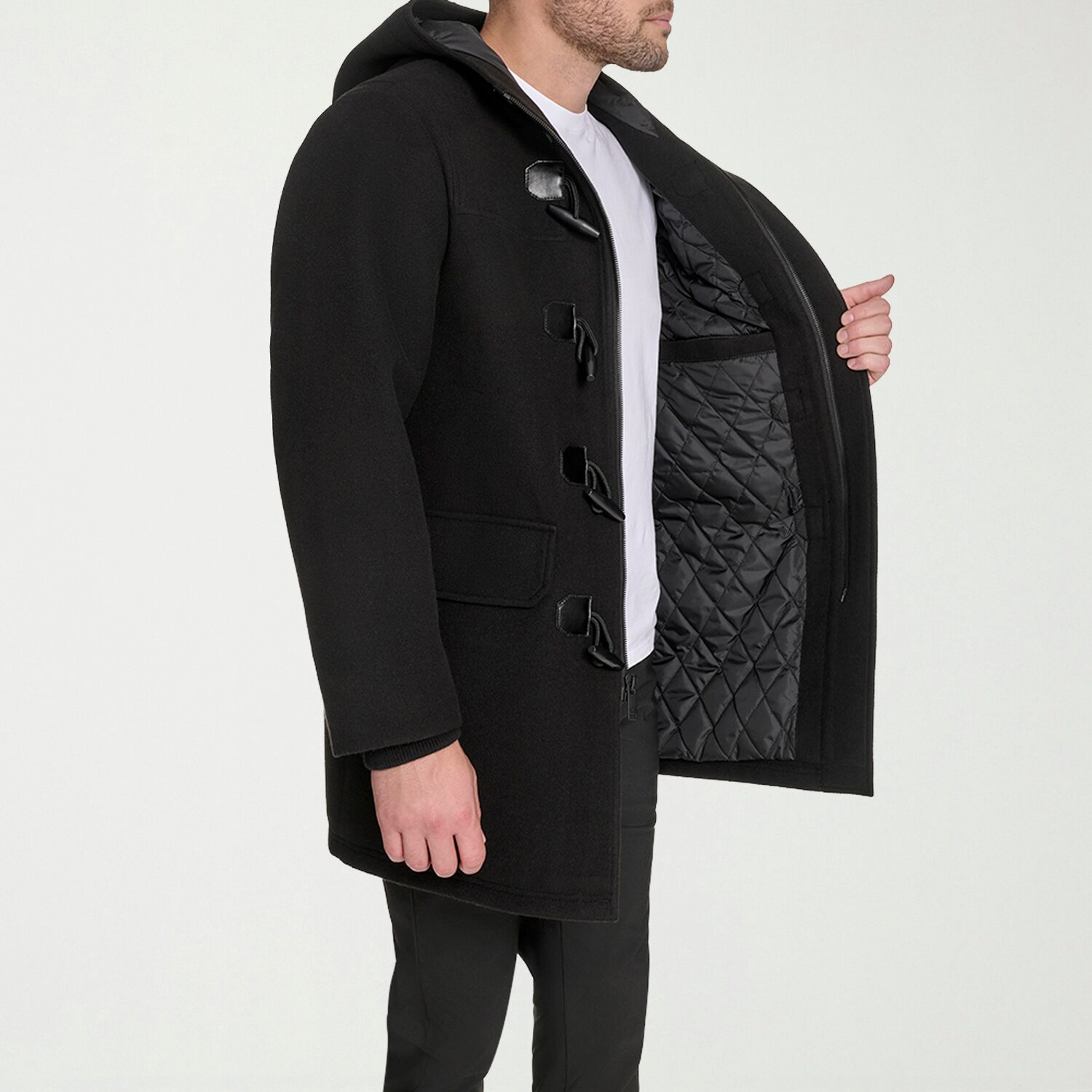 Dockers Mens Hooded Lined Heavyweight Coat