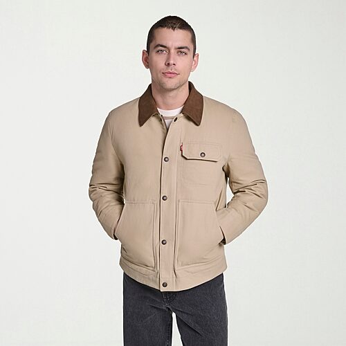 Levi 's Mens Midweight Work Jacket In Beige