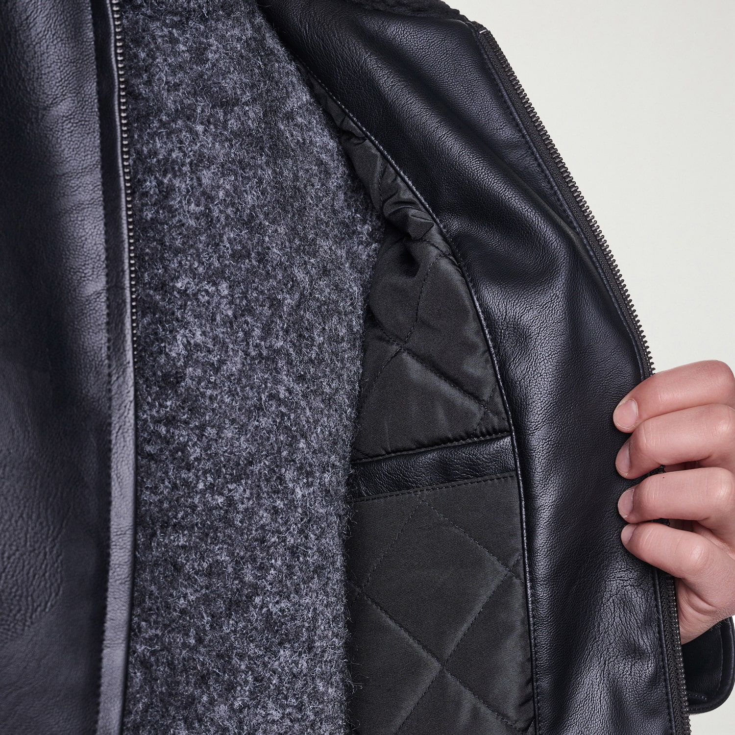 Levi's® Mens Faux Leather Midweight Jacket