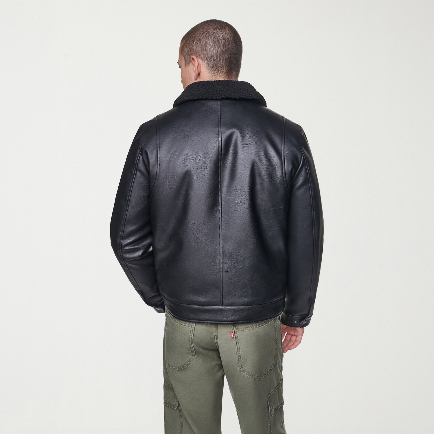 Levi's® Mens Faux Leather Midweight Jacket