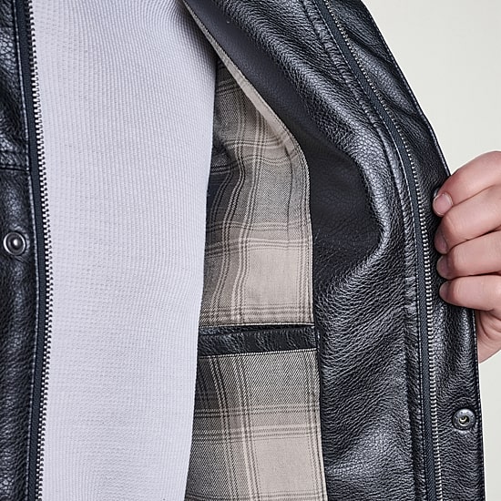 Levi's® Mens Midweight Faux Leather Trucker Jacket