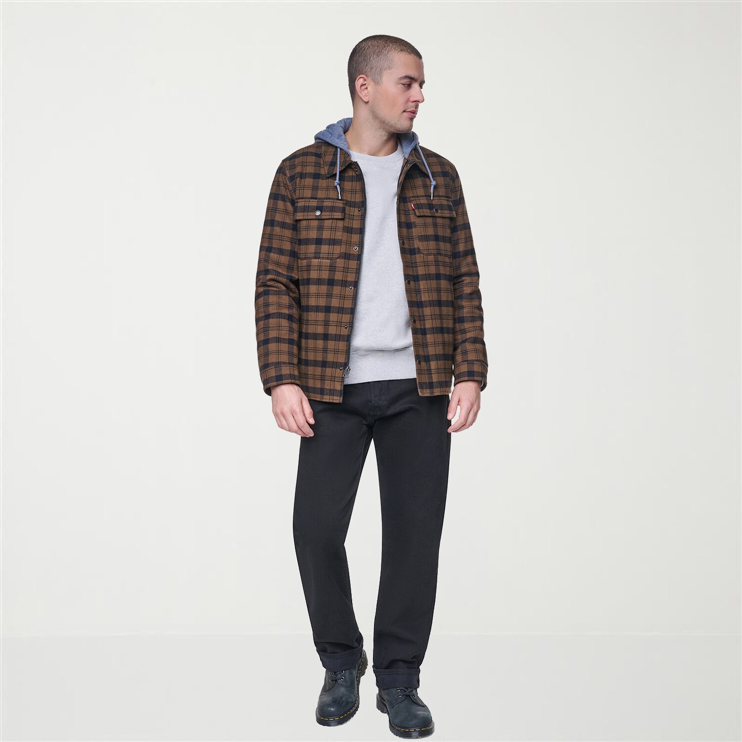 Levi's® Mens Hooded Midweight Shirt Jacket