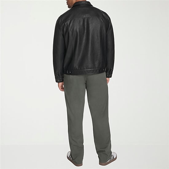 Levi's® Mens Faux Leather Midweight Trucker Jacket