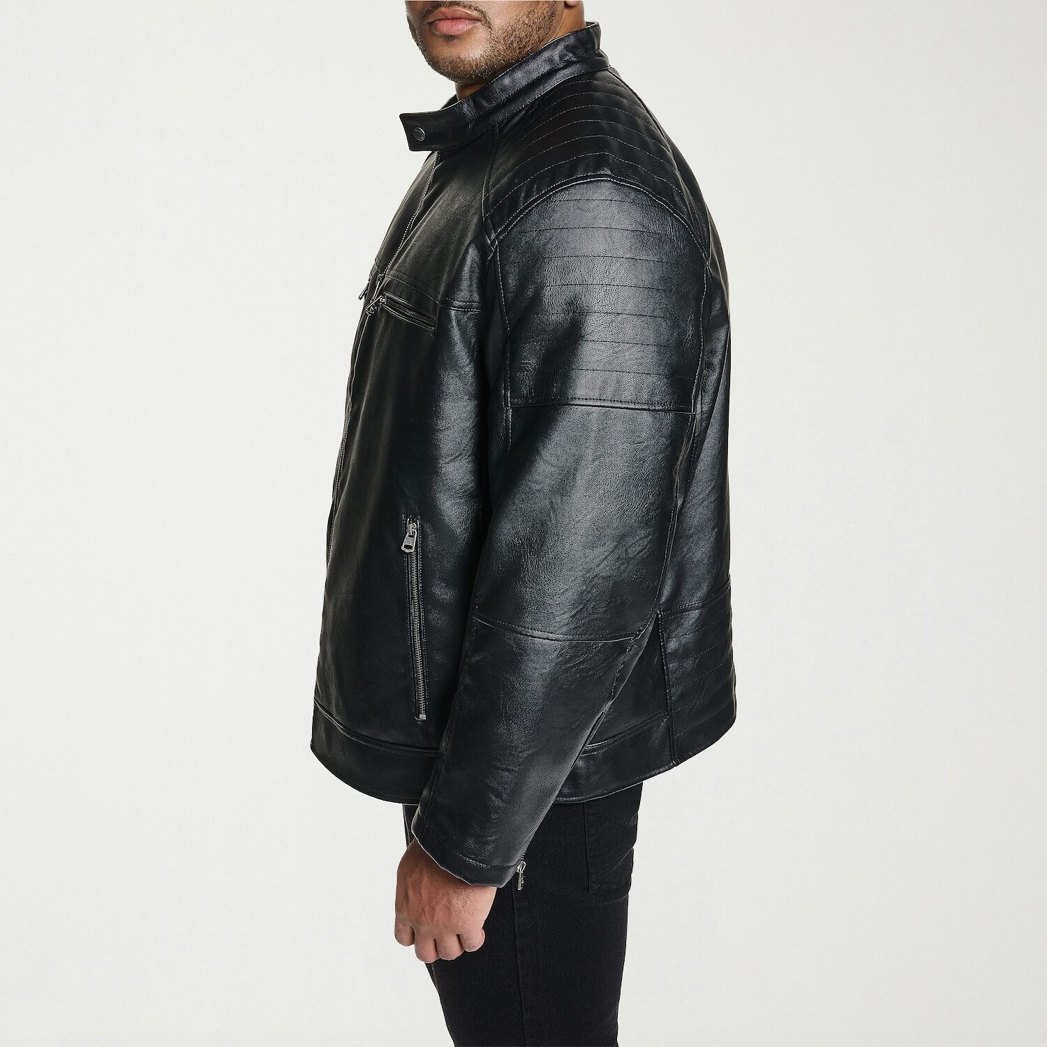 Levi's® Mens Faux Leather Midweight Jacket