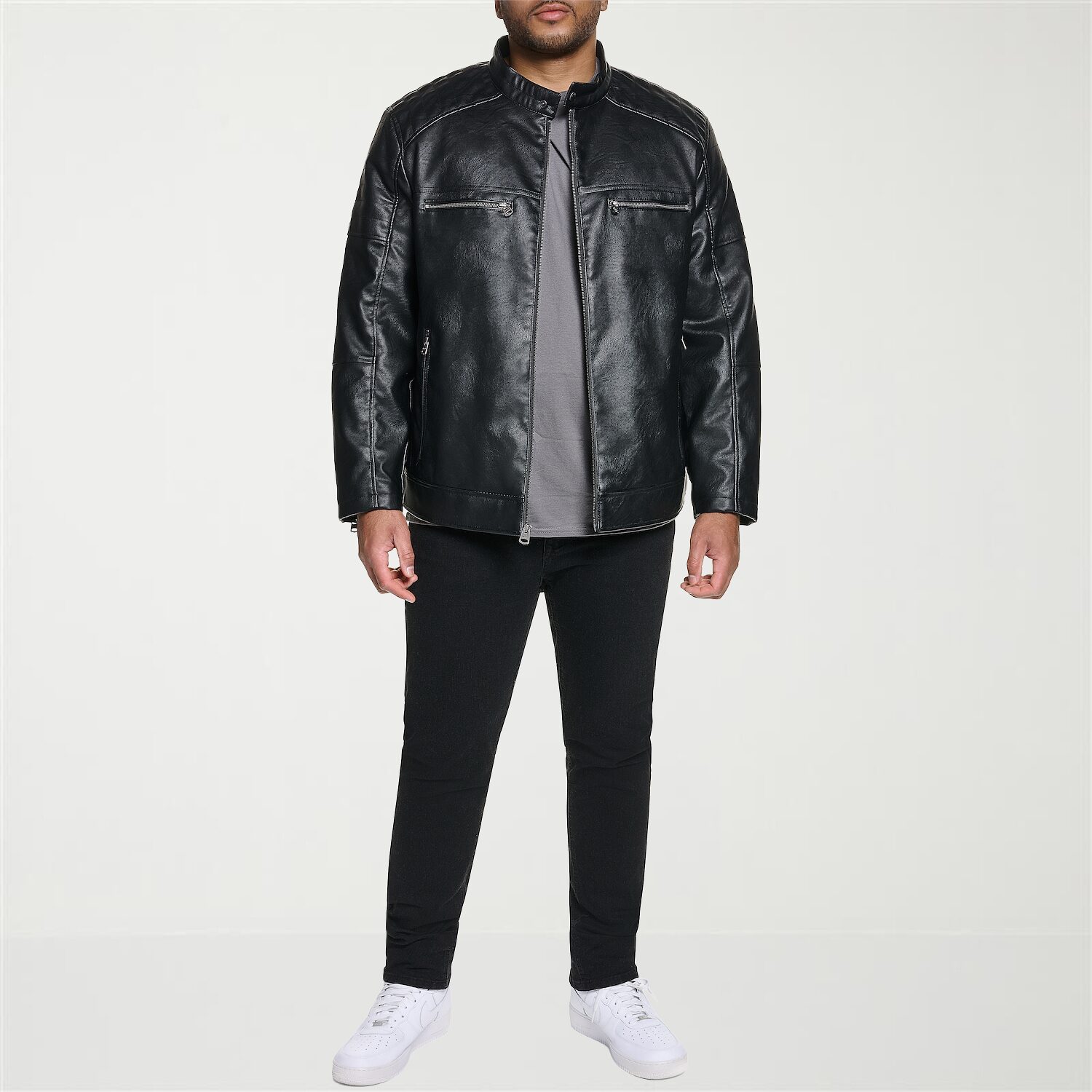Levi's® Mens Faux Leather Midweight Jacket