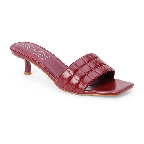 Coconuts By Matisse Rosanna Womens Square Closed Toe Mules In Red