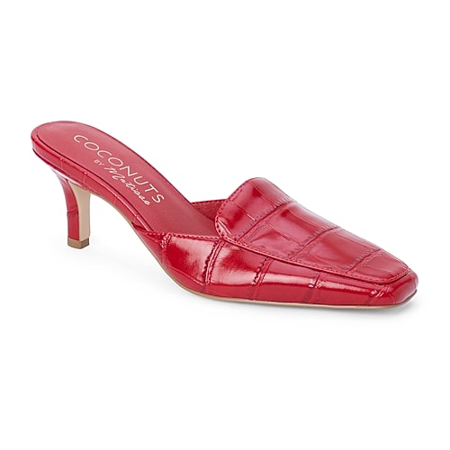 Coconuts By Matisse Davey Womens Square Closed Toe Mules In Red